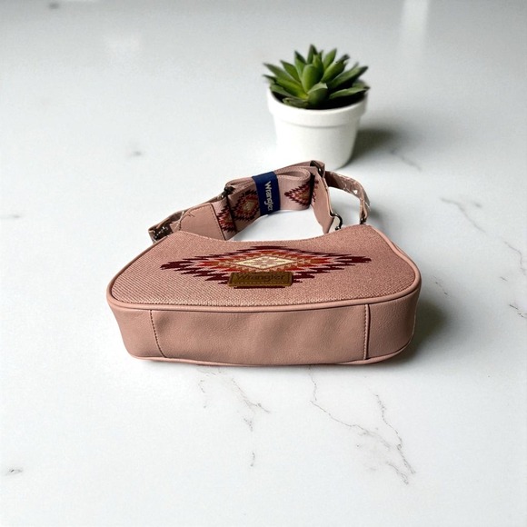 Wrangler Aztec Embroidered Shoulder Bag Hobo Purse Ethnic Western - Picture 5 of 11